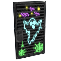 Neon Ghost Door