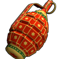 Red Christmas Grenade