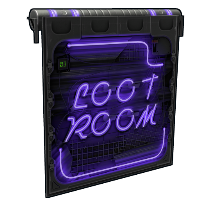 Neon Loot Room Door