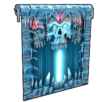 Frozen Crypt Garage Door