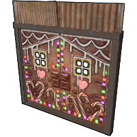 Gingerbread Metal Double Door