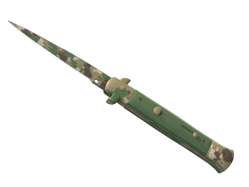 ★ StatTrak™ Stiletto Knife | Forest DDPAT (Well-Worn)