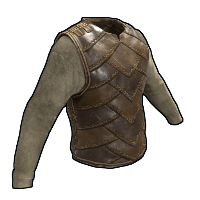 Burlap and Leather Vest