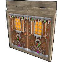 Gingerbread Double Wooden Door