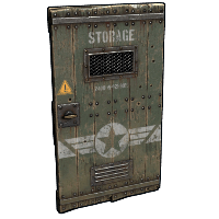 Military Storage Wooden Door