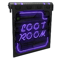 Neon Loot Room Door