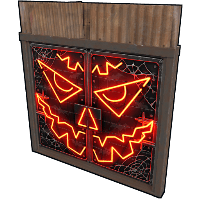 Neon Pumpkin Metal Double Door