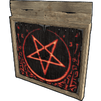 Wooden Double Door from Hell