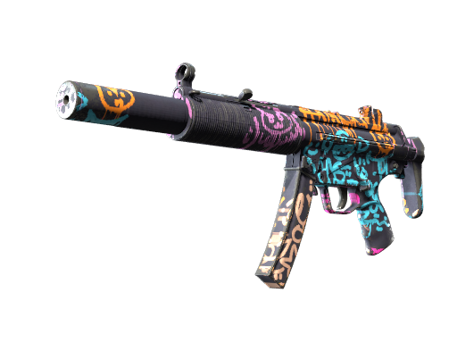 MP5-SD | Neon Squeezer (Well-Worn)