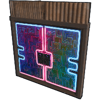 Neon Bismuth Metal Double Door