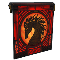 Lunar Horse Garage Door