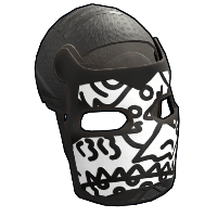 Doodle Metal Facemask