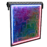 Neon Bismuth Garage Door