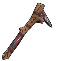 Ancient Runic Pick Axe