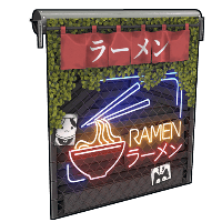 Ramen Garage Door