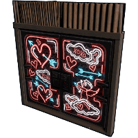 Neon Love Metal Double Door