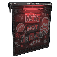 NOT Friendly Clan Garage Door