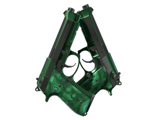 Dual Berettas | Polished Malachite (Factory New)