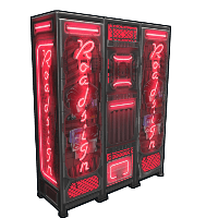 Neon Roadsign Locker