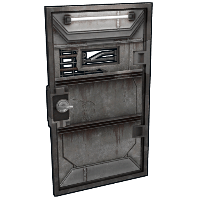 Brutalist Armored Door