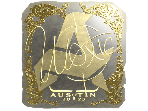 Sticker | woxic (Gold) | Austin 2025