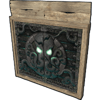 Tomb Of The Octopus Wooden Double Door