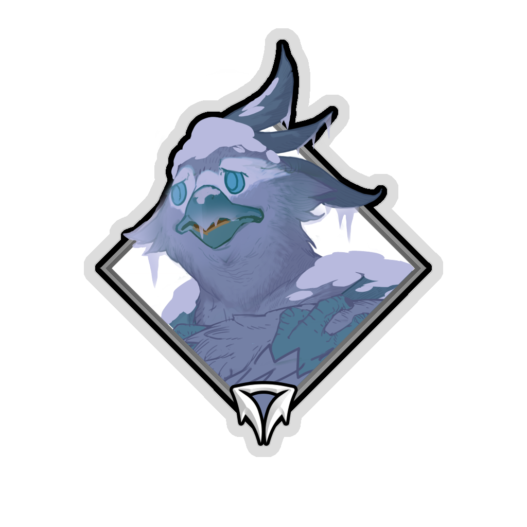 Glitter Crownfall Sticker - Bakeet (Frozen)