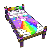 Rainbow Pony Bed