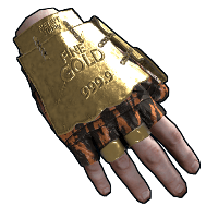 Gold Chains Roadsign Gloves