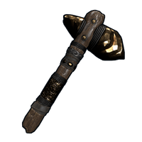 Gold Ore Stone Hatchet