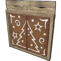 Ginger Bread Wooden Double Door