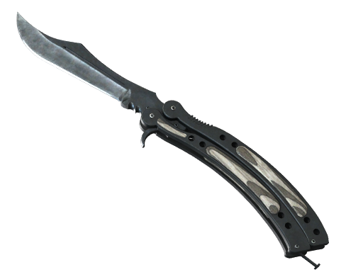 ★ Butterfly Knife | Black Laminate (Factory New)