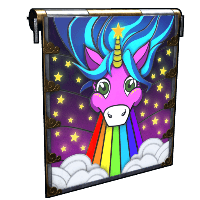 Rainbow Pony Garage Door