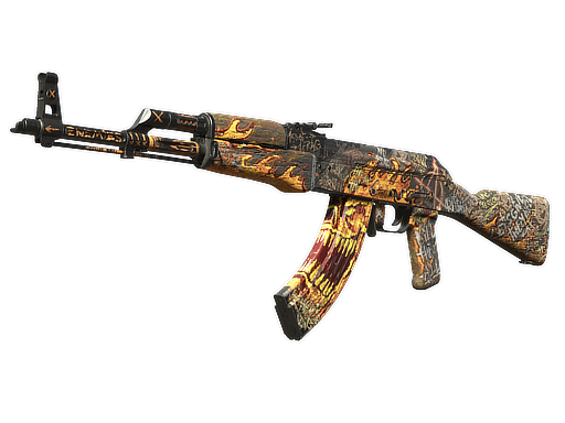 AK-47 | Searing Rage (Well-Worn)