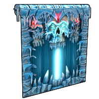 Frozen Crypt Garage Door