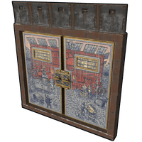 Porcelain Armored Double Door