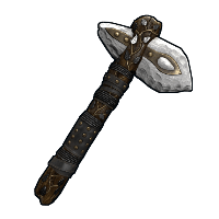 Silver Leaf Stone Hatchet