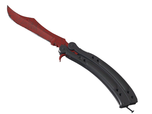 ★ Butterfly Knife | Crimson Web (Minimal Wear)