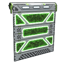 Greening Area Garage Door